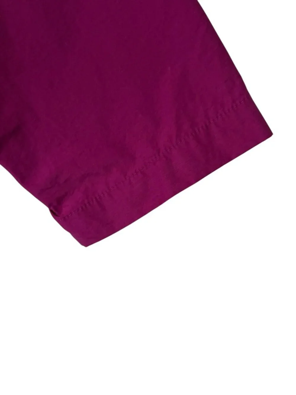 Eileen Fisher Organic Cotton Nylon Parka Anorak Rain Hooded Jacket Fuchsia M